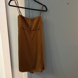 Dress Forum Brown Silk Dress